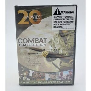Combat Film Collection 20 Movies DVD 4-Disc Set WWII War New Sealed